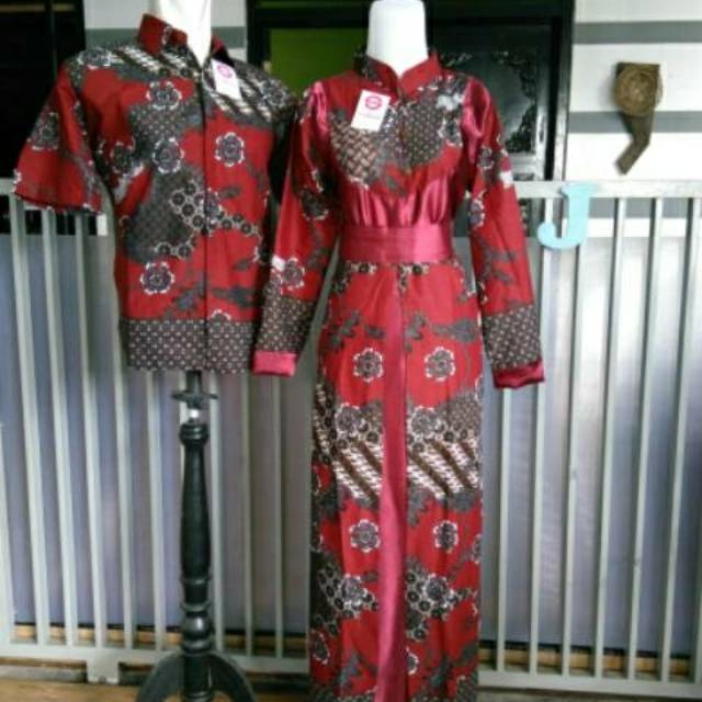 Sarimbit couple kemeja dan gamis batik