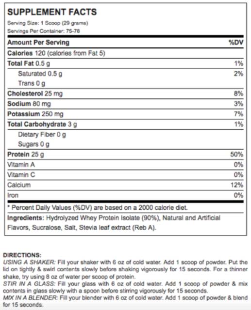 ANS N ISO ANS NISO HYDROLIZED WHEY PROTEIN ISOLATE 5 LBS NON ANS NPRO ANS DIABLO ANS PERFORMANCE