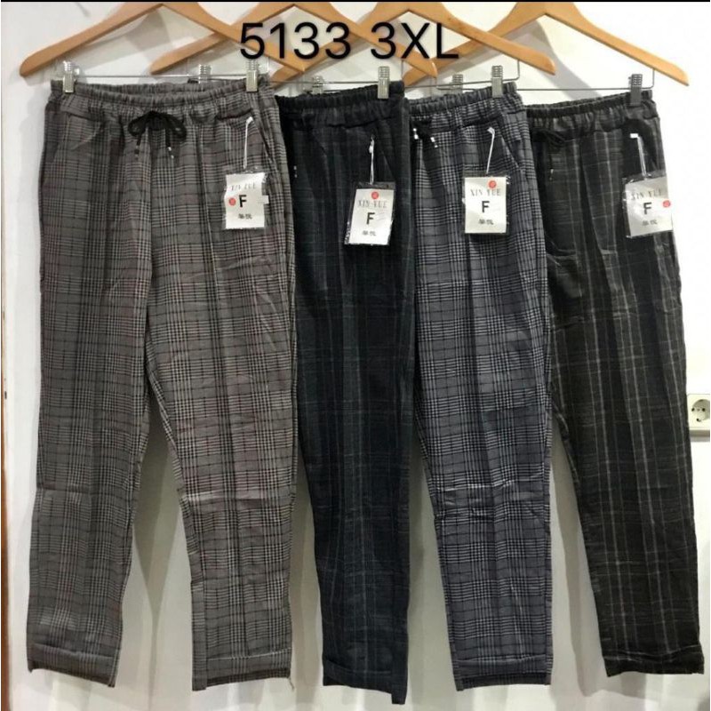 Celana Import XIN YUE Motif Kotak Size 3XL