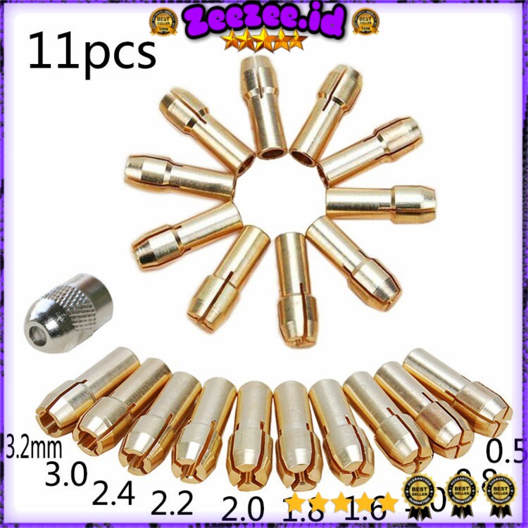 Chuck Mata Bor Drill Brass Collet 11 PCS DMPJ-31