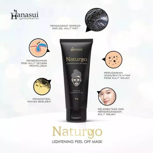 Masker komedo tube naturgo hanasui