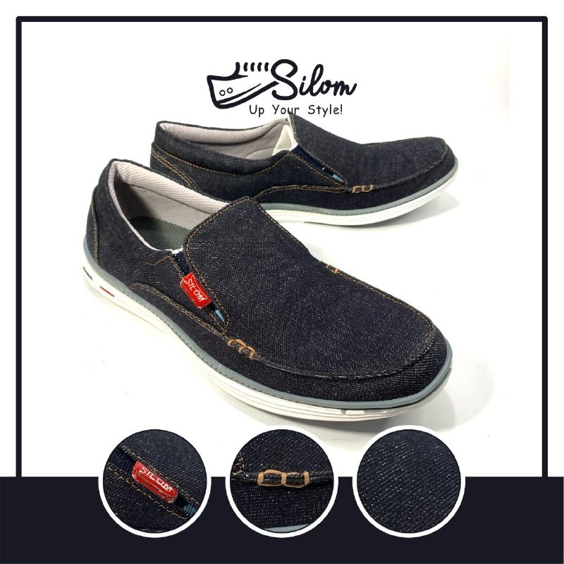 Silom sepatu kasual dengan bahan levis sepatu pria size 38-43!!!