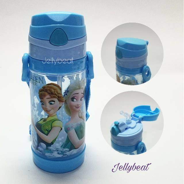 Botol Minum Anak 450 ml Sedotan + Tali BPA Free