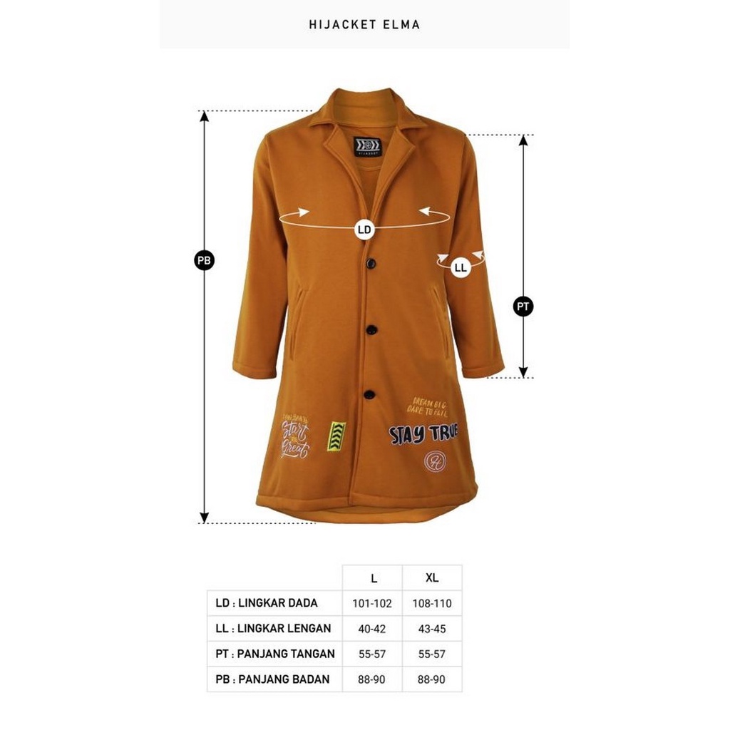 Hijacket Original Elma Hijaket Jaket Jacket Wanita Muslimah Jaket Blazer Cewek Jumbo Murah Terbaru Jaket Hijaber-8