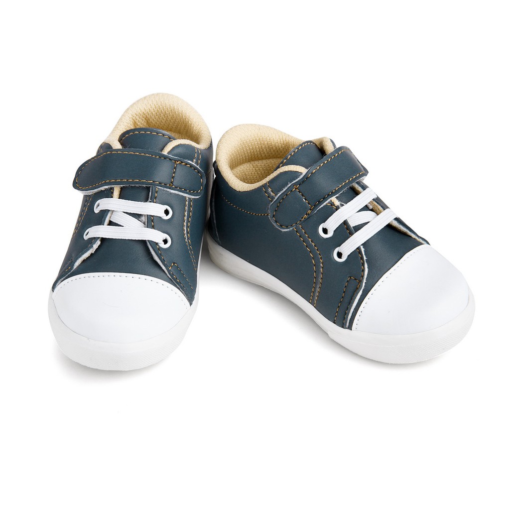 sepatu anak bayi laki laki usia 1 2  tahun lembut model casual lucu terbaru nyaman formal murah B01 Biru