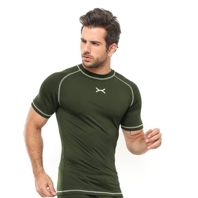 FTS-021AR Kaos sport fitness bodyfit FLEX army