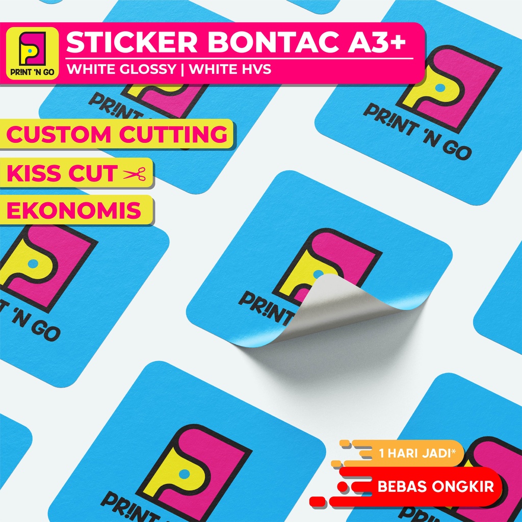 

Cetak Stiker Label Bontac / Chromo / Kromo A3+ Kiss Cut White