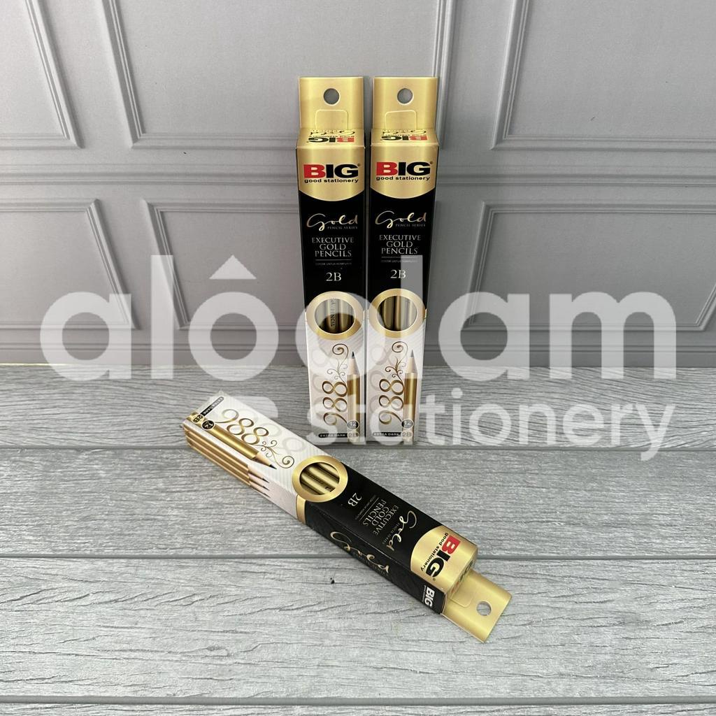 

SELUSIN ( 12 PCS ) Pensil 2B Big Gold 988