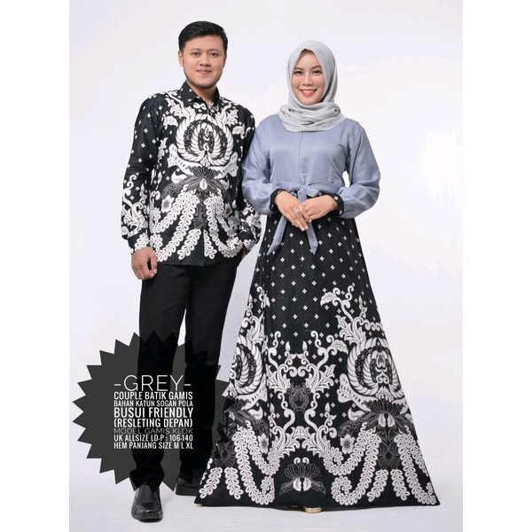 BATIK COUPLE MODEL GAMIS