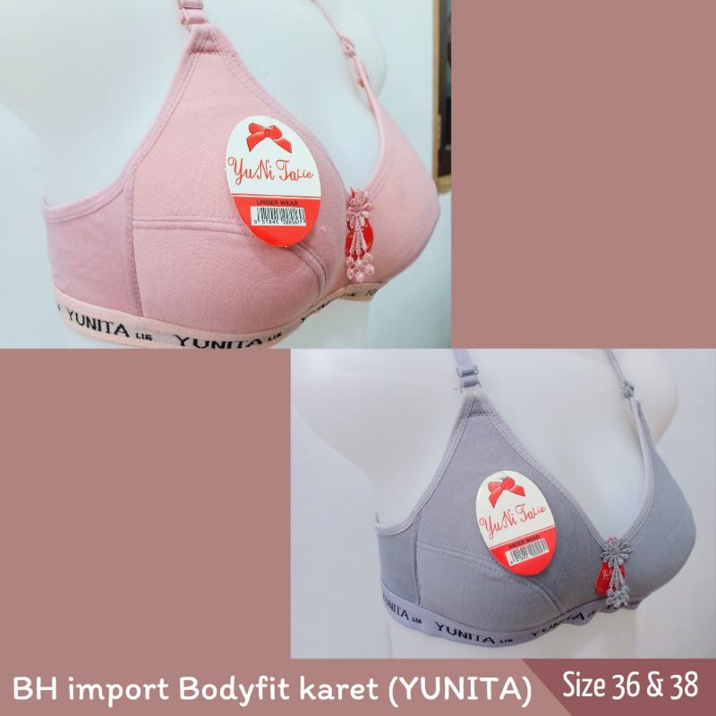 BRA/BH SPORT PAKAIAN DALAM WANITA TANPA KAWAT BODYFIT LIST KARET (YUNITA)