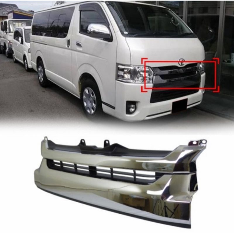 grill toyota hiace 2014-2018