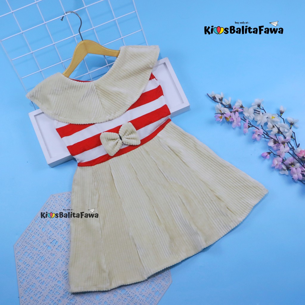 Dress Najwa uk 4-5 Tahun / Dres Baju Anak Perempuan Gaun Pesta Yukensi Grosir Import Balita Cewek