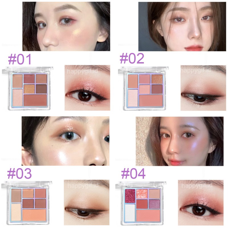 LAMEILA Eyeshadow 7 Colors Pallete Sakura City LA045 5082