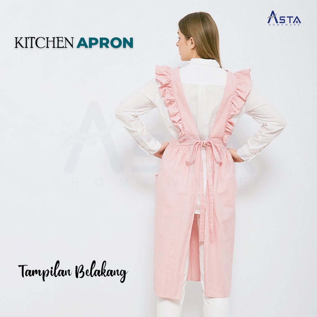 Celemek Masak / Apron Masak / Apron Katun / Celemek Koki / Apron Korea / Celemek Korea / Apron Drill / Celemek Murah / Apron Dapur