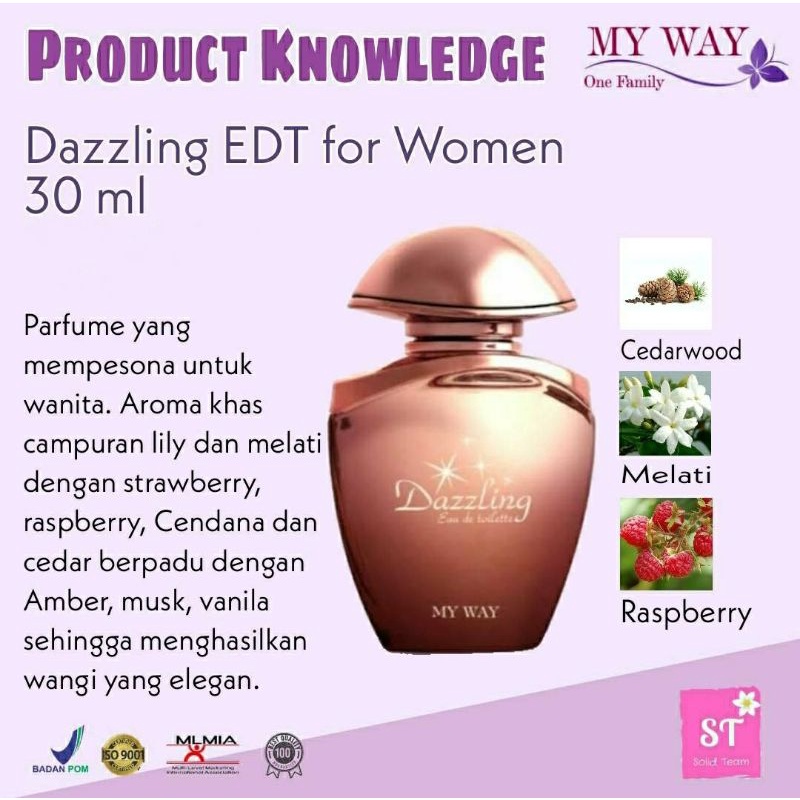 My Way Parfum Dazzling EDT Import Mesir Women Wanita Remaja Perempuan Cewek Dewasa