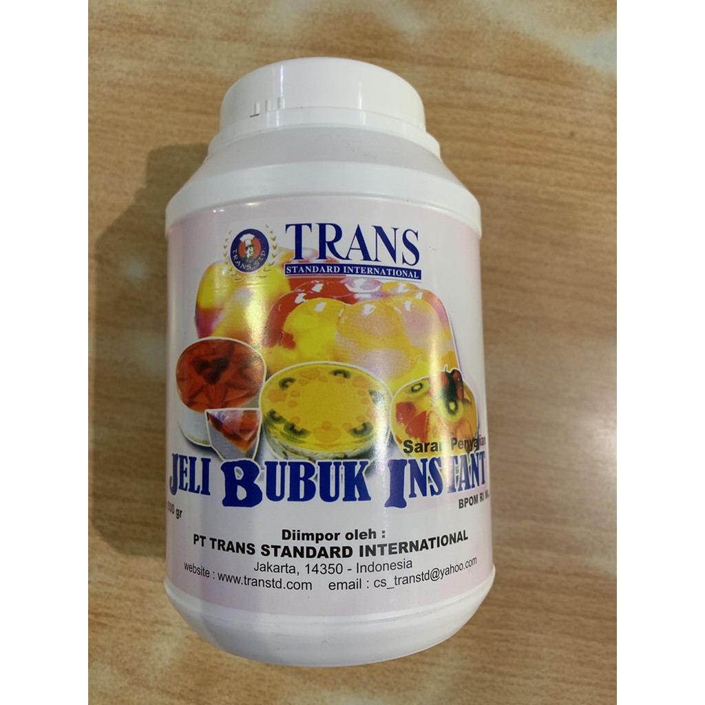 

Trans Jelly powder 100 gr repack / bubuk agar premix jeli jelly bubuk