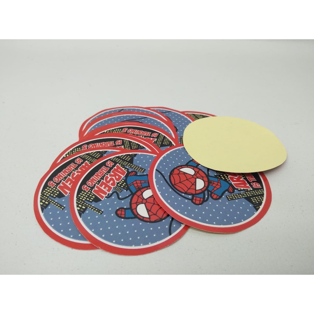 

Label Pudding Spiderman / Stiker Pudding Spiderman