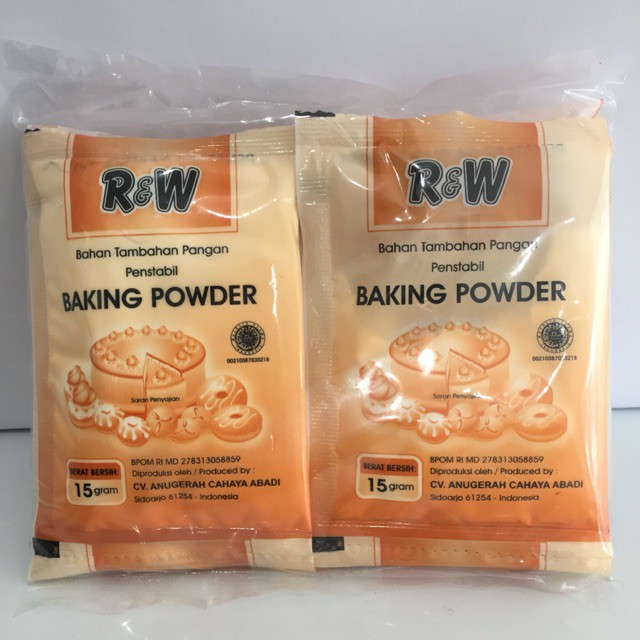 

BAKING POWDER RW 15GR HARGA PER SACHET/BAKING POWDER RW MURAH