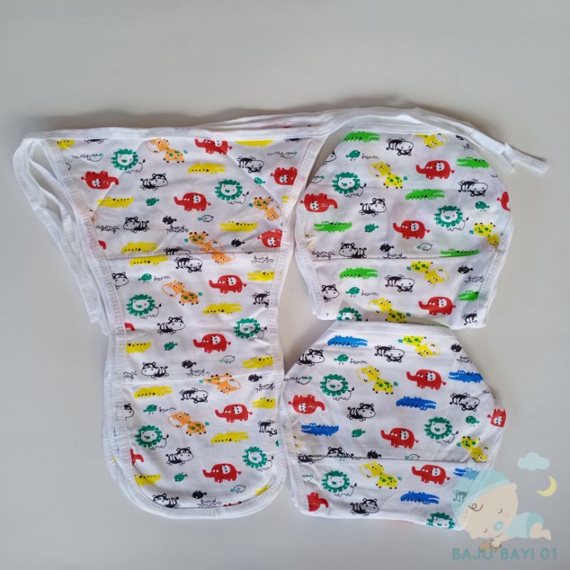 3PCS POPOK KAIN DOUBLE PRINT DAFFA BABY SNI
