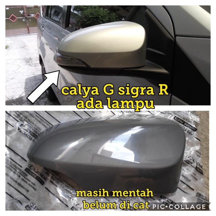 Mobil-Spion- Cover Spion Mirror Cover Sebelah Kanan Original Calya G Sigra R Mentah -Spion-Mobil.