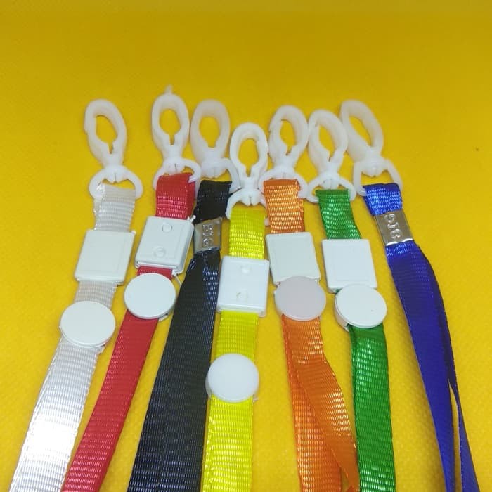 

Tali ID Card Lanyard 1cm Ujung Plastik