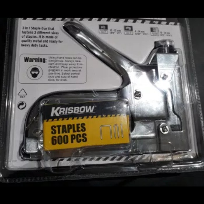 

STAPLER TEMBAK 3IN1 KRISBOW HEAVY DUTY 3WAY STAPLE GUN STEPLES STAPEL