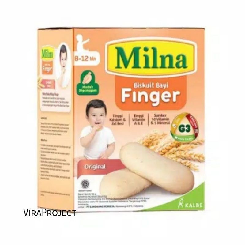 8+ MILNA BISKUIT BAYI FINGER ORIGINAL 52g