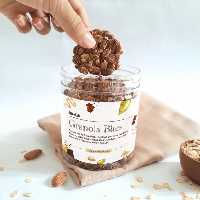 

GRANOLA COOKIES DARK CHOCOLATE - GLUTEN FREE Diet Sehat Bitelah