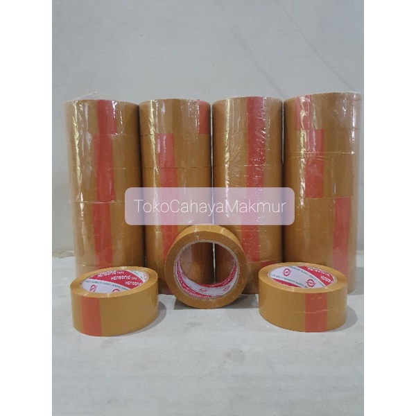 Lakban Cokelat 2 Inch x 100 Yard ( 48mm x 100Yard ) Super Tebal