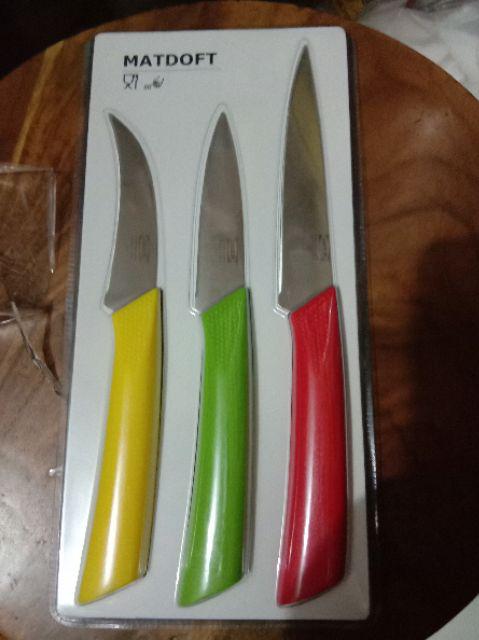 [616] 3 Pcs Pisau Dapur Stainless Steel - Knife Set