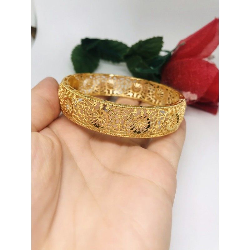 GELANG TABGAN BANGKOK WARNA EMAS 24 K PERHIASAN WANITA DEWASA