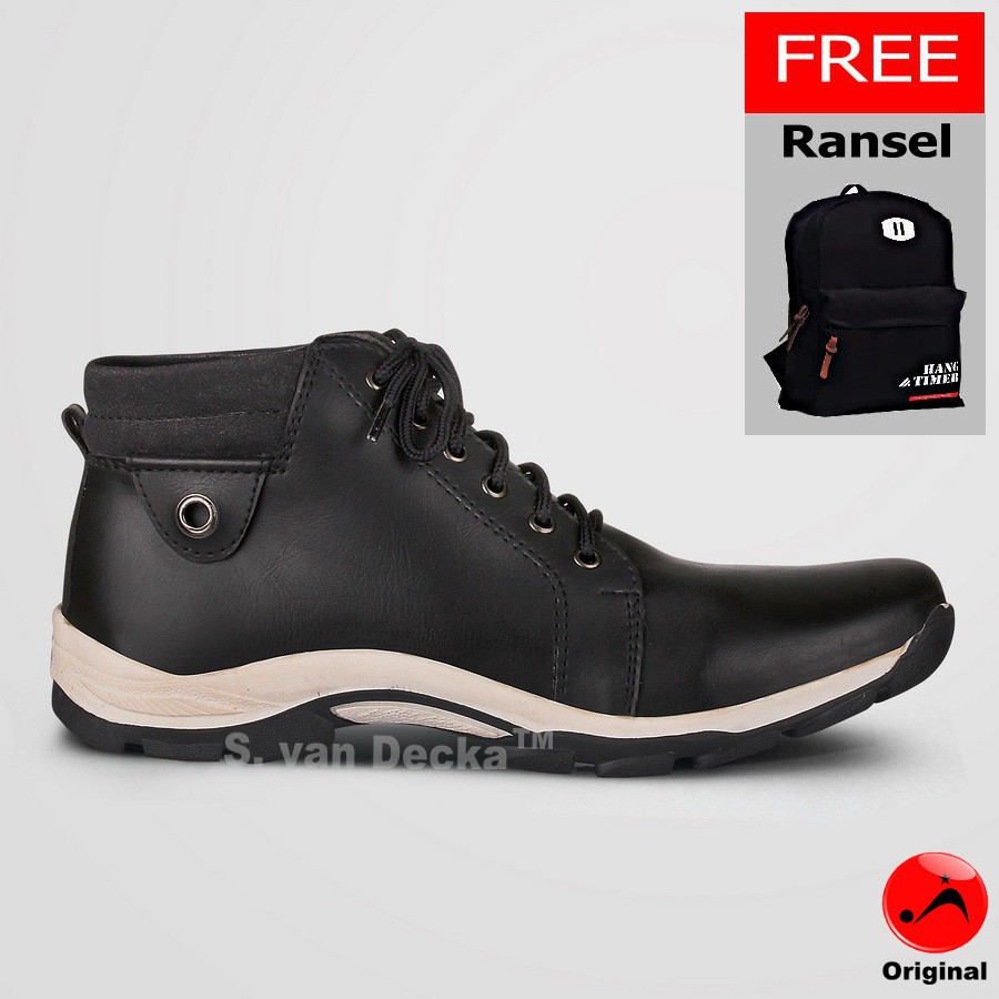 S. van Decka WR022 + Free Ransel (2 in 1) Sepatu Kasual Pria