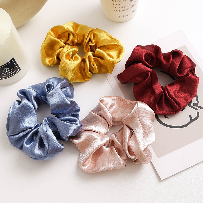 Ikat Rambut Satin Scruchie Fashion Korea [x]-1