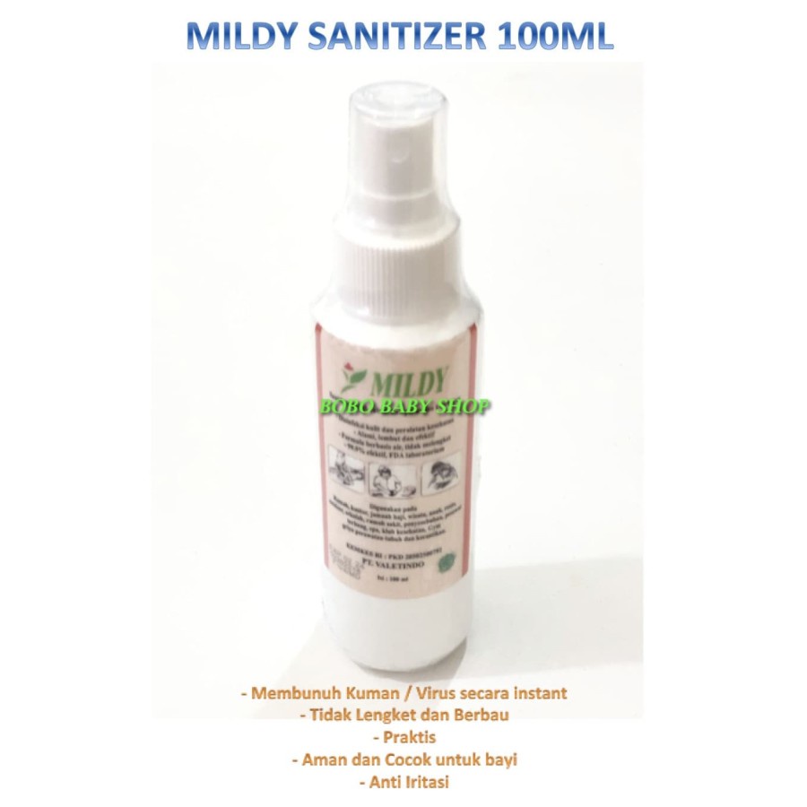 Mildy 100ml Hand Sanitizer Non Alkohol - Antiseptic hand sanitizer Anti Virus Corona