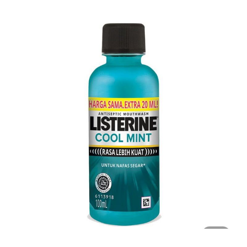 Listerine Antiseptic Mouthwash Cool Mint 100ml (EXP 2026)