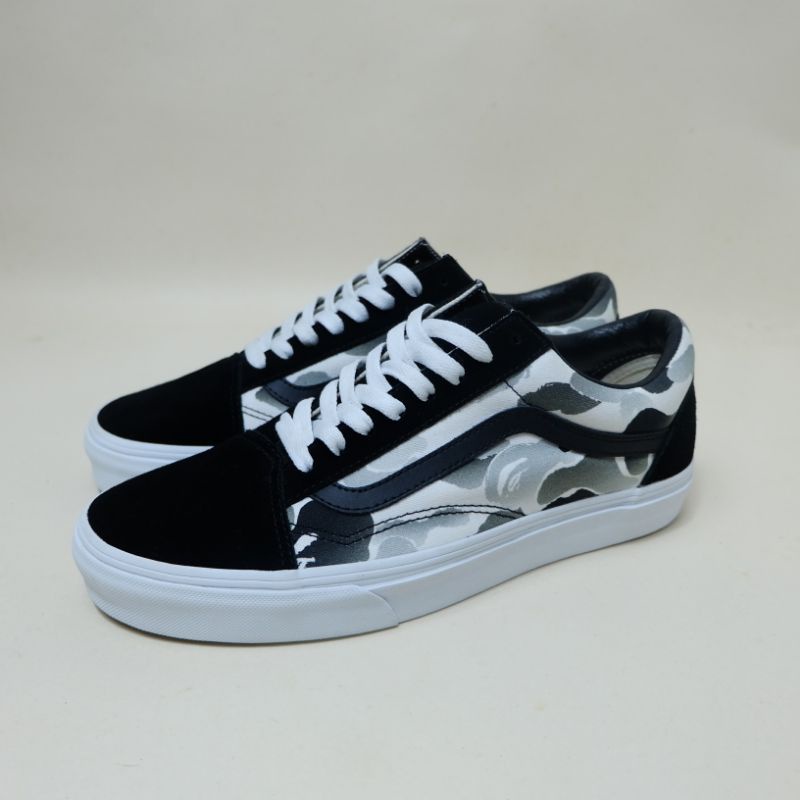 VANS OLD SKOOL BAPE WHITE CAMO CUSTOM OFFICIAL