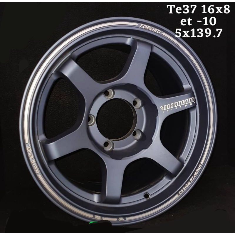 velg volk rays te37 r16 pcd 5x139 katana jimny escudo taft feroza jeep