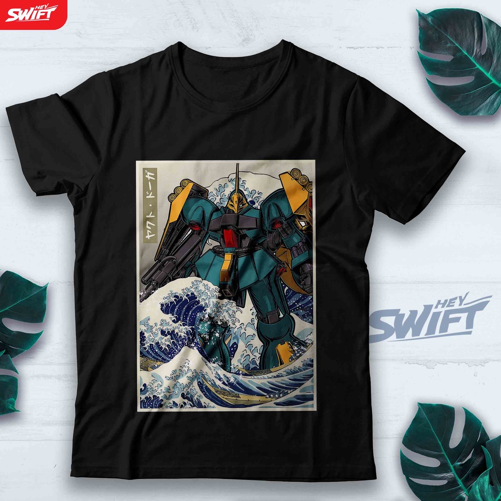 KAOS Hokusai Jagd Doga Gundam TSHIRT BAJU DISTRO