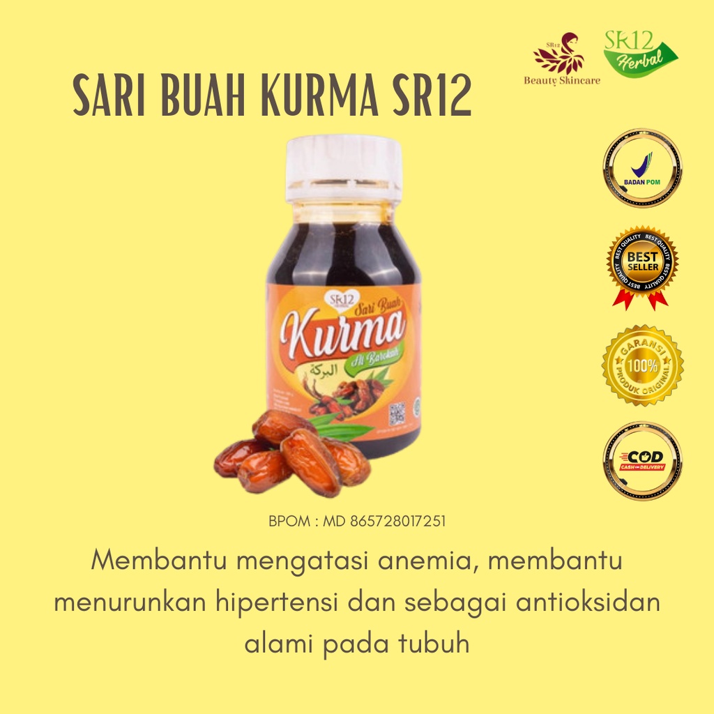 

Sari Buah Kurma Murni SR12 Sari Kurma Imun BPOM