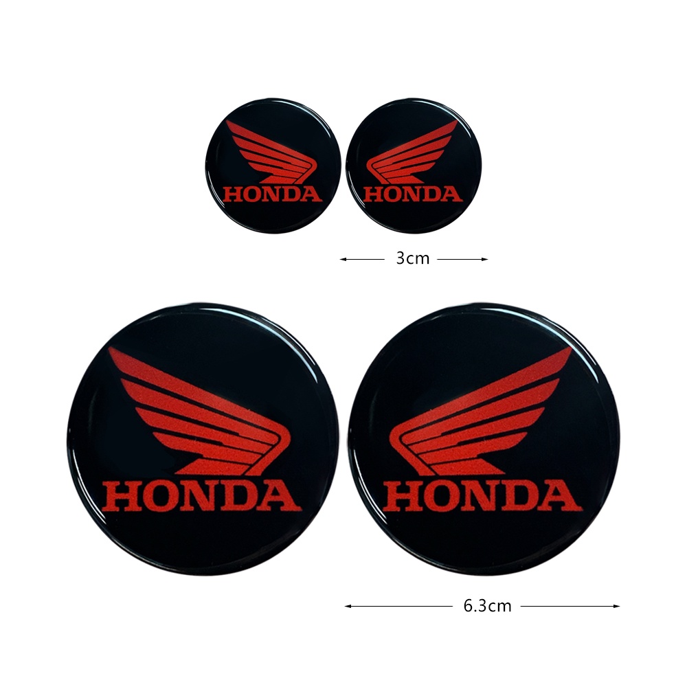 ❤READY STOCK❤ Honda 3D Reflective Logo Decal Epoxy Soft Glue Helmet Decoration Sticker Motorcycle