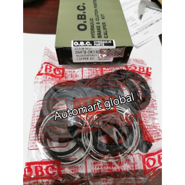 caliper kit depan fortuner diesel hilux vigo ok130 obc