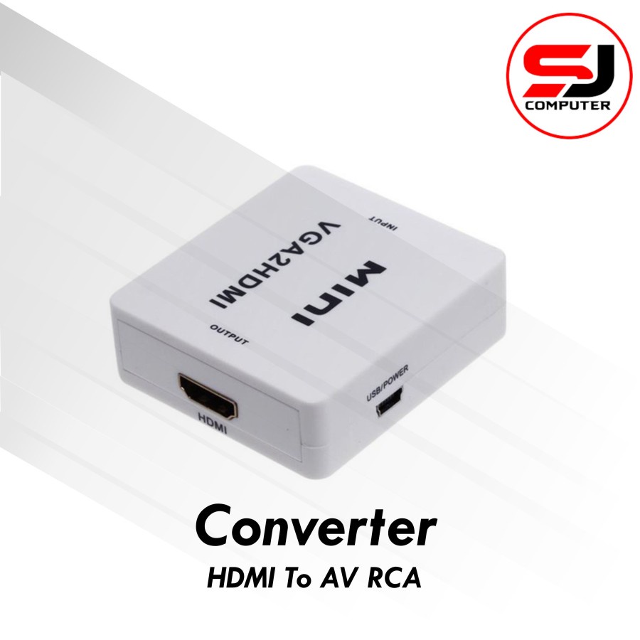 HDMI To AV RCA Converter Adapter -Mini Box HDMI2AV