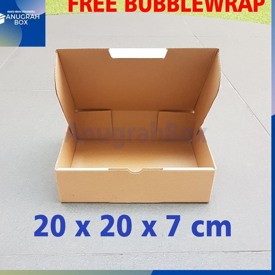 

12.12 F⚡ASH SALE (10 Pcs) Kardus uk.20x20x7 cm Diecut box packing untuk kotak aksesories,kue,dll mo