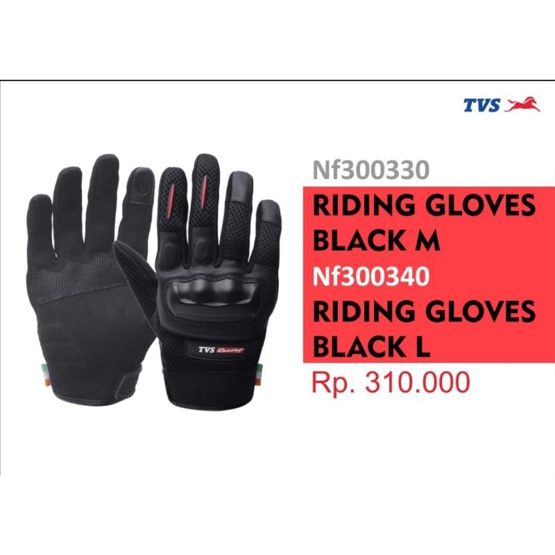 Riding Gloves/Sarung Tangan Motor TVS ori