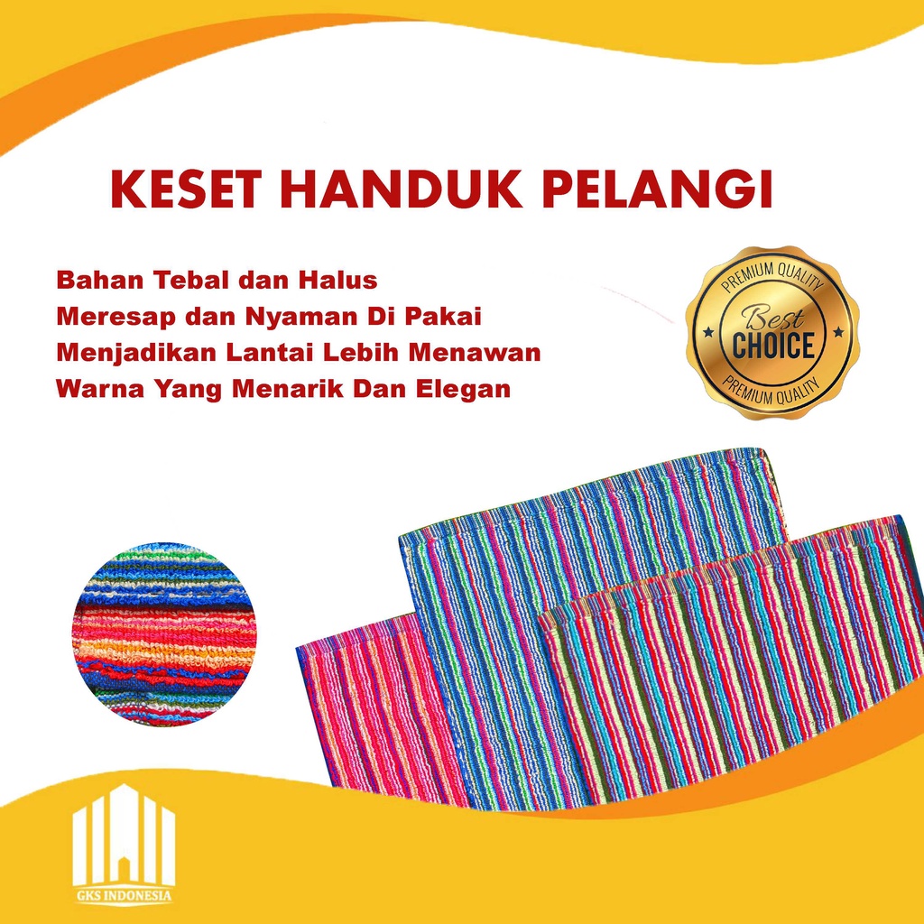 Keset Handuk Tebal / Keset Kaki Handuk / Keset Kamar mandi / Keset Dapur