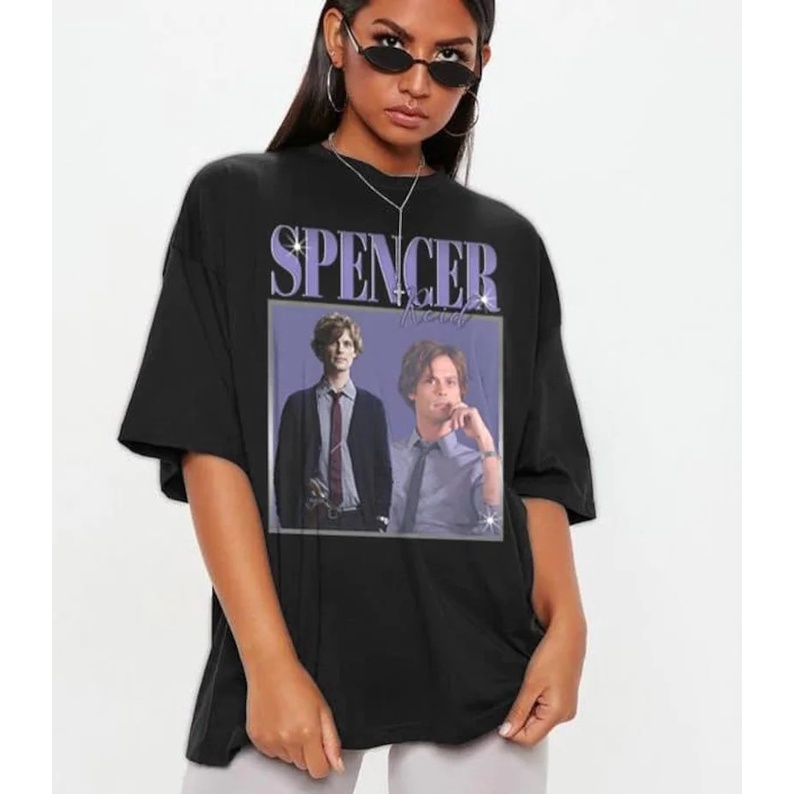 kaos premium Vintage Spencer Reid Shirt,Spencer Reid Shirt, Criminal Minds TV Series Shirt, Criminal