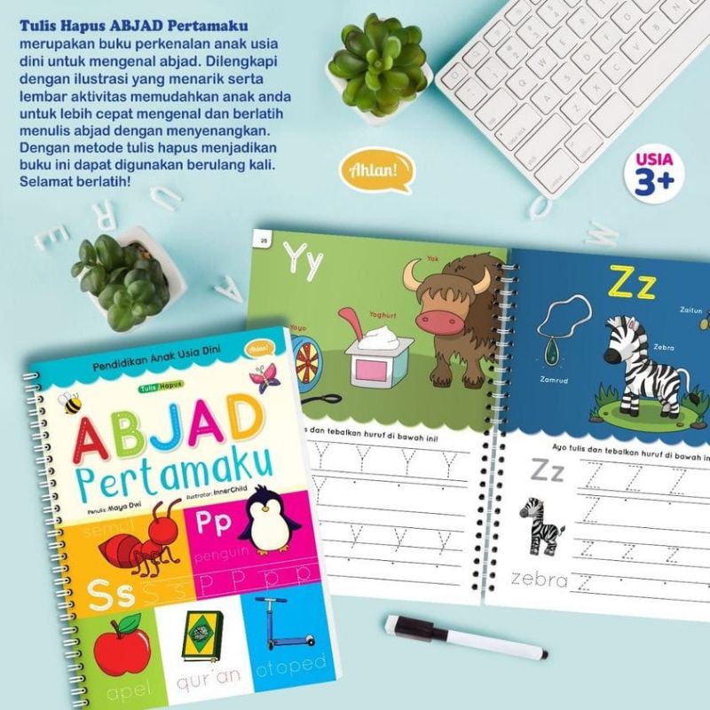 Buku " Tulis-Hapus Abjad Pertamaku "