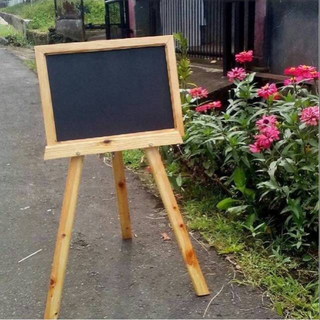 

Papan tulis standing 30x40 chalkboard kayu