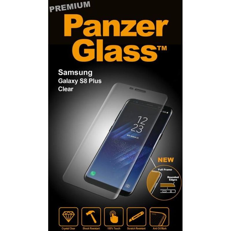 PREMIUM PANZER TEMPERED GLASS SAMSUNG GALAXY S8 | S8+ | S8 PLUS CLEAR FULL FRAME