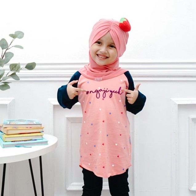 BAJU KAOS ANAK PEREMPUAN  MUSLIM AMMARKIDS